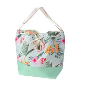 Beach Tote Bag - Tropical Design