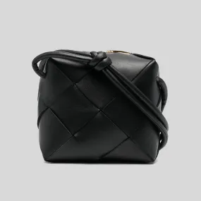 BOTTEGA VENETA Mini Cassette Camera Bag Black 701915