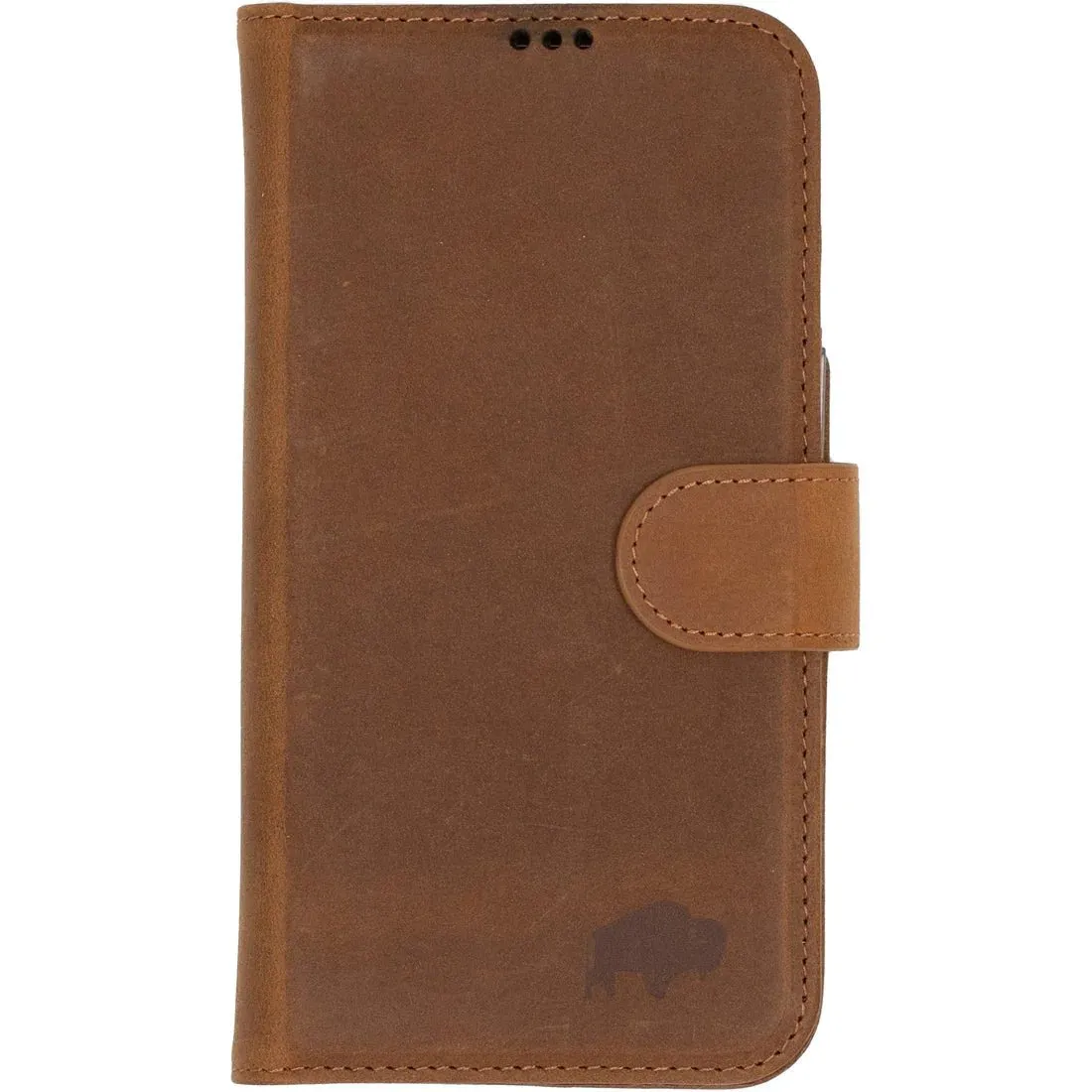 Carson iPhone 14 Plus Wallet Case, Golden Brown