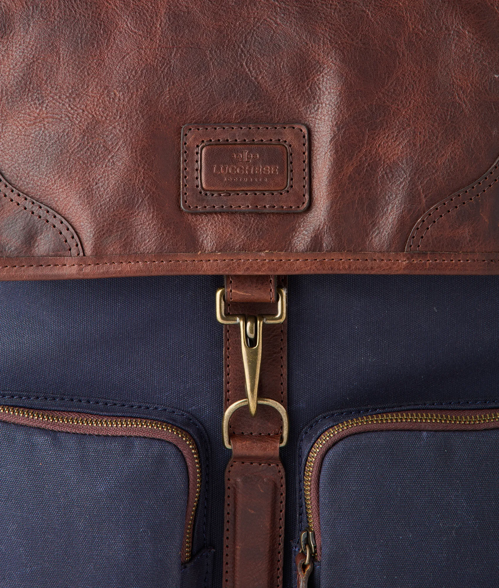 Everyday Waxed Canvas Backpack :: Navy