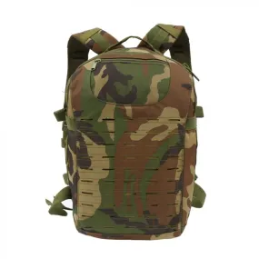 Laser Cut Molle Small Backpack (Woodland camo)