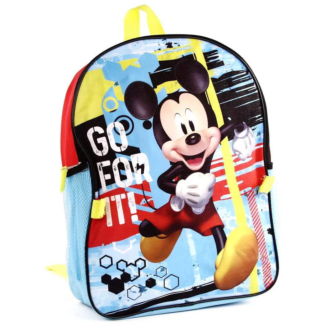 Mickey Mouse 16 Inch Backpack / Lunch Bag Set (non-personalized)