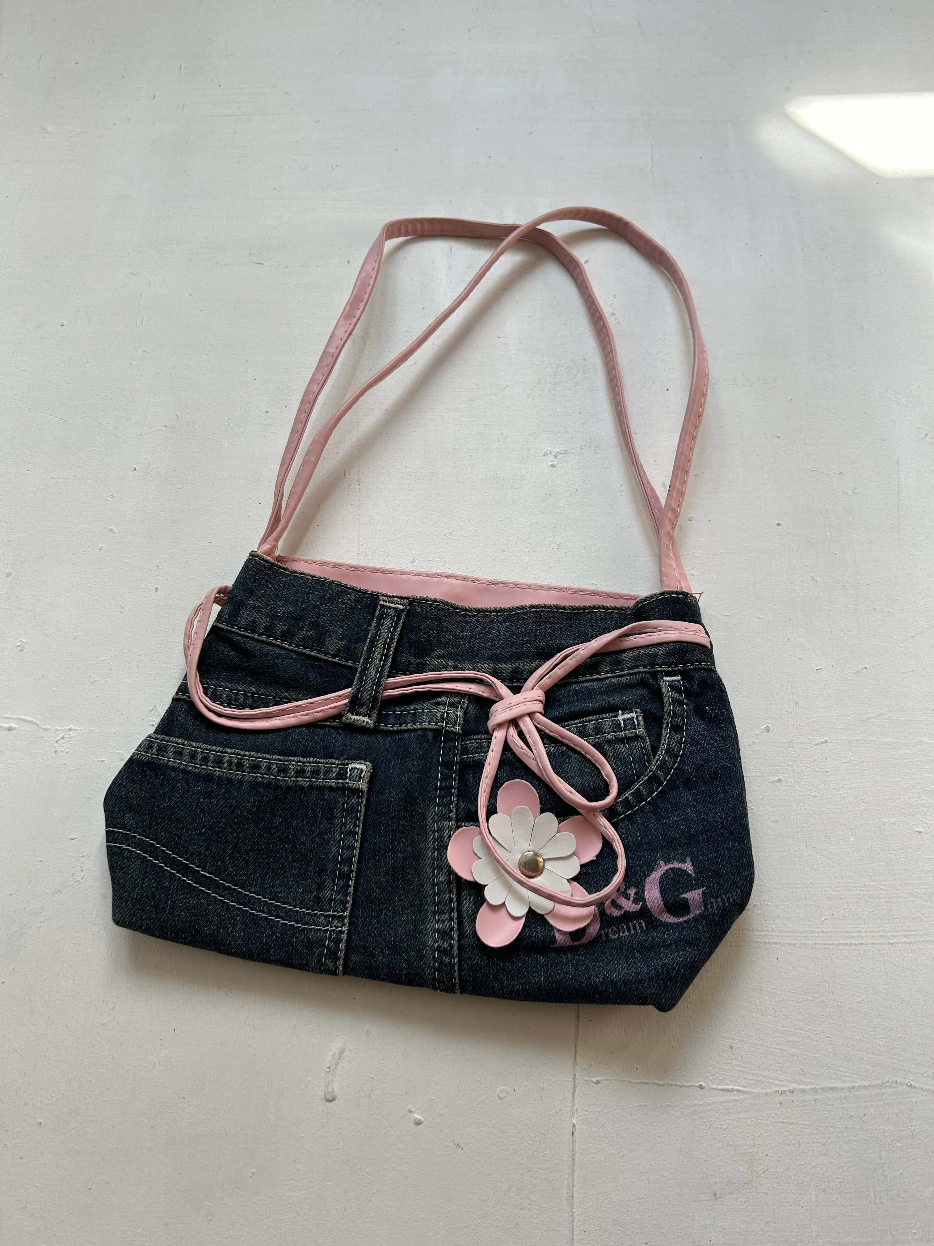 Mini denim jean's y2k vintage shoulder bag