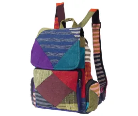 Patch Work Knapsack, 100% Cotton Material, Boho Backpack, School Bag