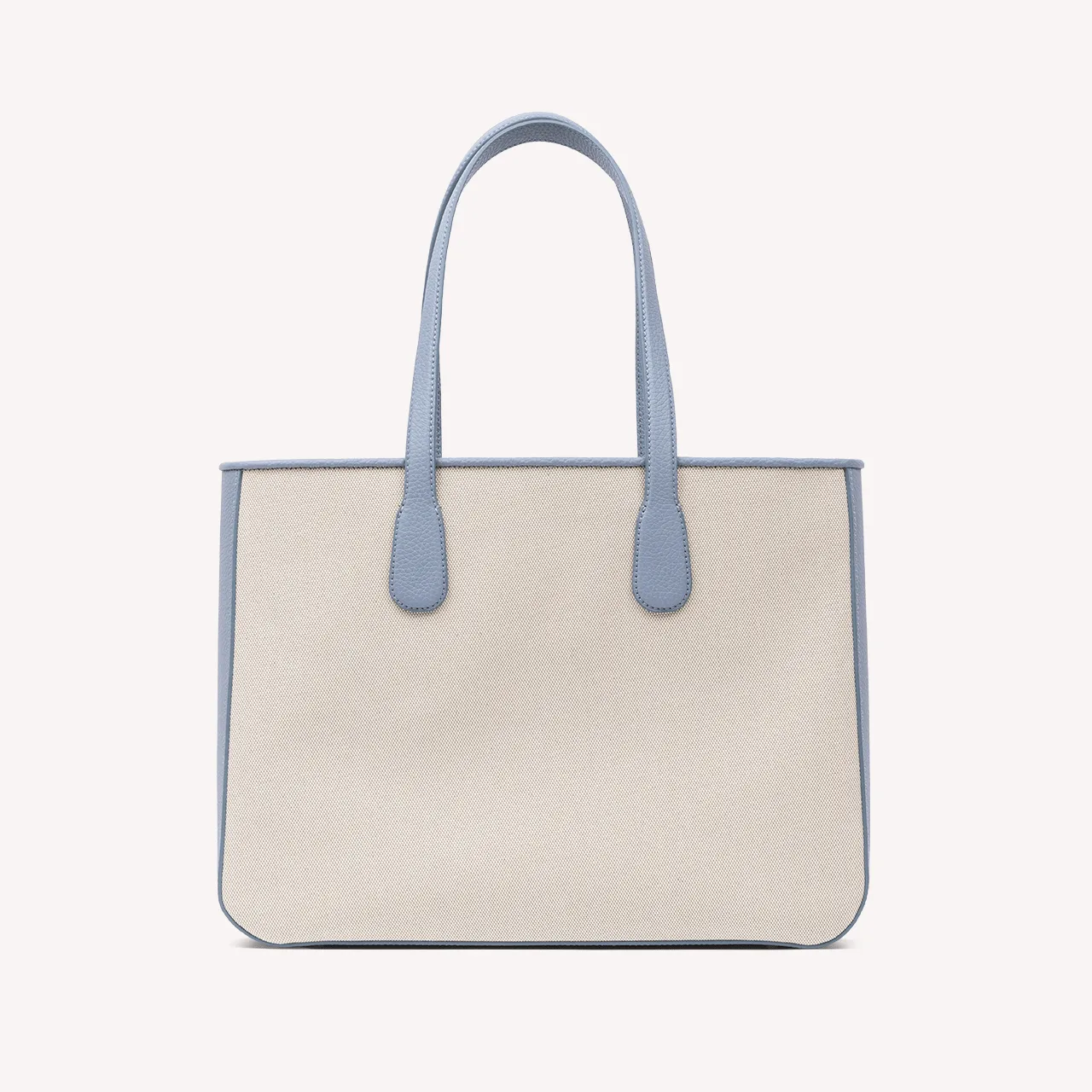 Shopper - Blue Pebble & Beige Canvas